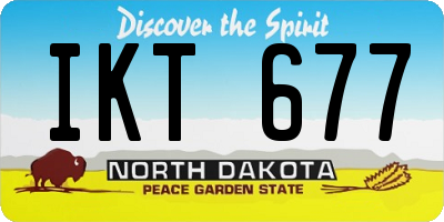 ND license plate IKT677