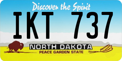 ND license plate IKT737