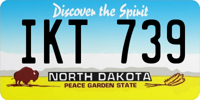 ND license plate IKT739