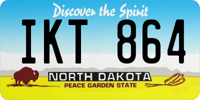 ND license plate IKT864