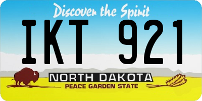 ND license plate IKT921