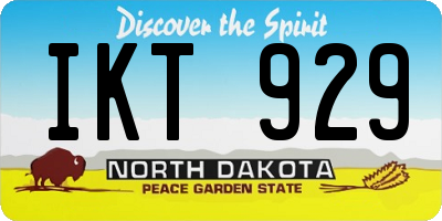 ND license plate IKT929