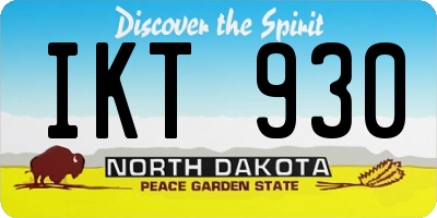 ND license plate IKT930