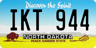 ND license plate IKT944