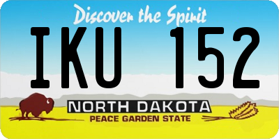 ND license plate IKU152