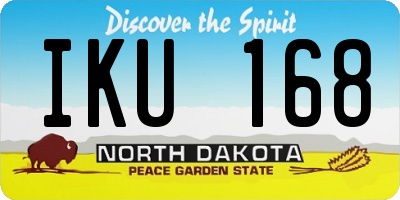 ND license plate IKU168