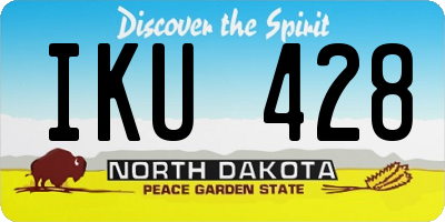 ND license plate IKU428