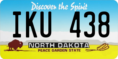 ND license plate IKU438