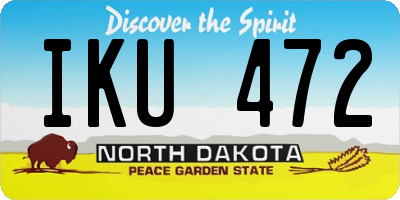 ND license plate IKU472