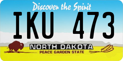 ND license plate IKU473