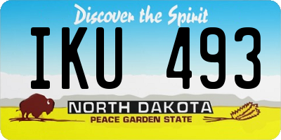 ND license plate IKU493