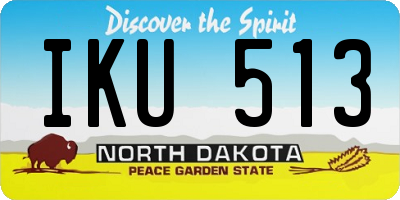 ND license plate IKU513