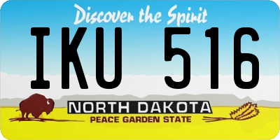 ND license plate IKU516