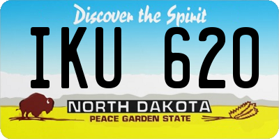 ND license plate IKU620