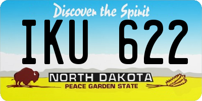 ND license plate IKU622