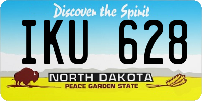 ND license plate IKU628