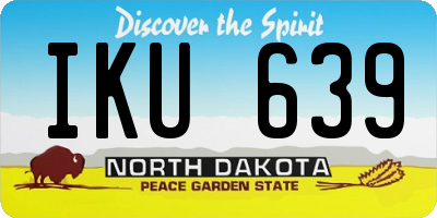 ND license plate IKU639
