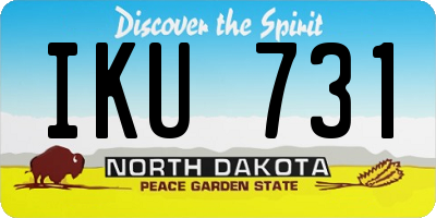 ND license plate IKU731