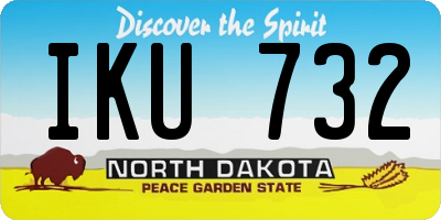 ND license plate IKU732