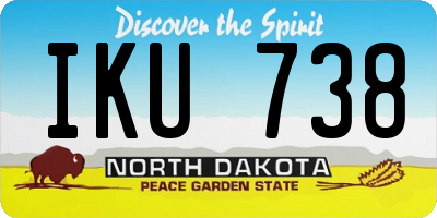 ND license plate IKU738