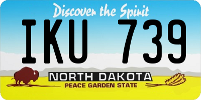 ND license plate IKU739