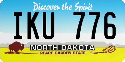 ND license plate IKU776