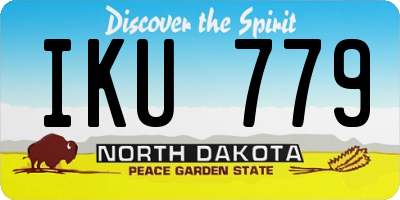 ND license plate IKU779