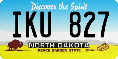 ND license plate IKU827