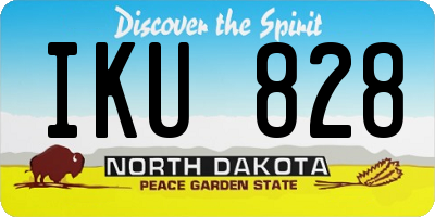ND license plate IKU828