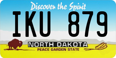 ND license plate IKU879