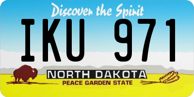 ND license plate IKU971