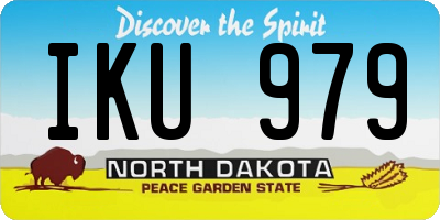 ND license plate IKU979