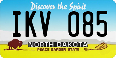 ND license plate IKV085