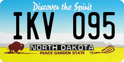 ND license plate IKV095