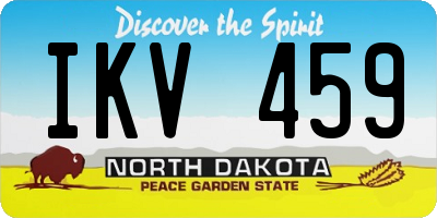ND license plate IKV459