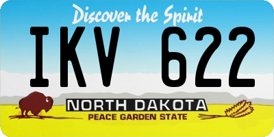 ND license plate IKV622