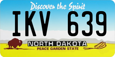 ND license plate IKV639