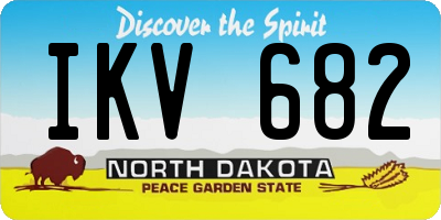 ND license plate IKV682