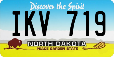 ND license plate IKV719