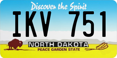ND license plate IKV751