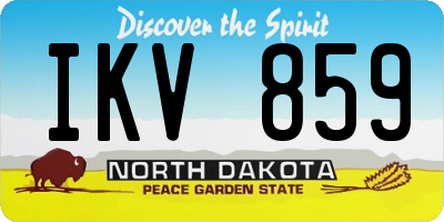ND license plate IKV859