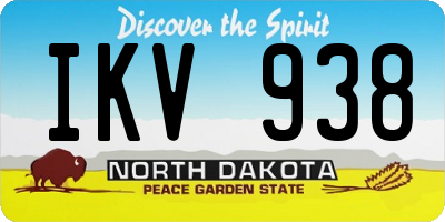 ND license plate IKV938