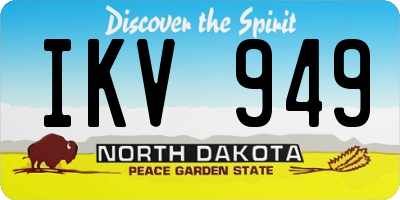 ND license plate IKV949