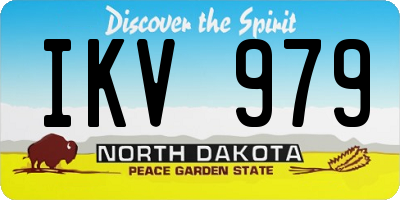 ND license plate IKV979