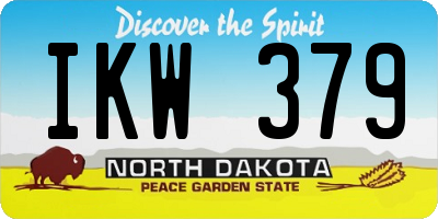 ND license plate IKW379