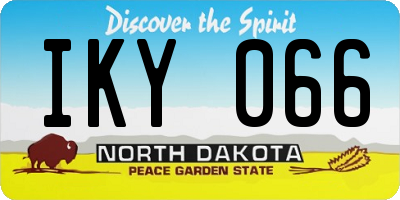 ND license plate IKY066