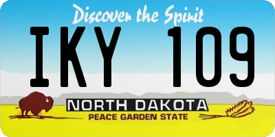 ND license plate IKY109
