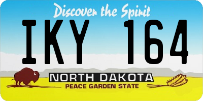 ND license plate IKY164