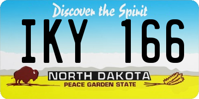 ND license plate IKY166