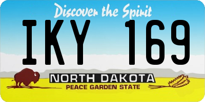 ND license plate IKY169